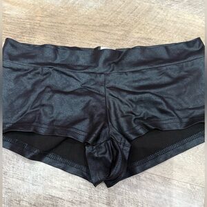 iHeartRaves Black Shimmer Shorts